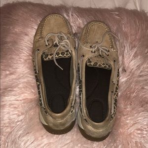 Sperry shoes with cheetah print
